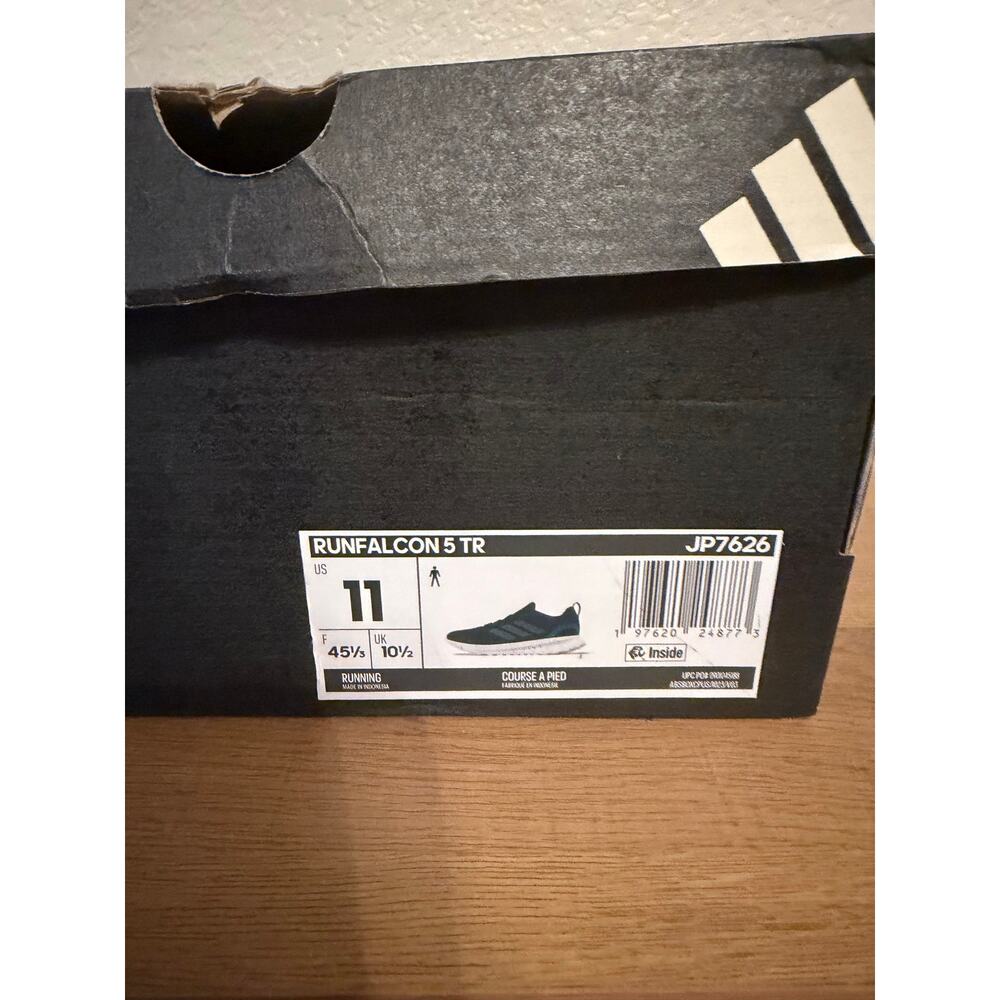 Adidas Run Falcon5 Teal Black Men's Sneakers NEW With BOX Size 11 - Picture 7 of 7